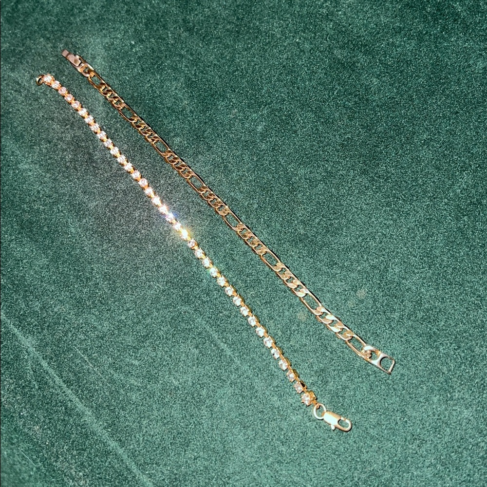 Gold and Silver Chain Bracelets